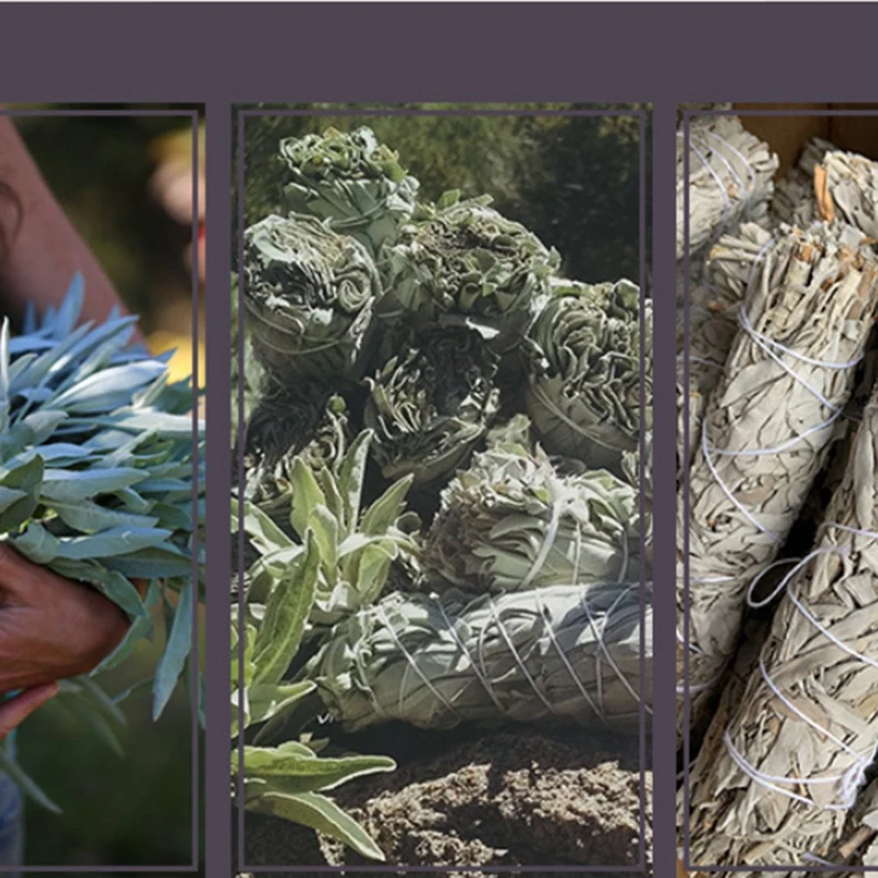 2 шт. Американский califoria белый Sage Smudge Stick Wisp Sage растение для очистки комнаты современные предметы домашнего обихода аксессуары
