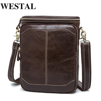 

WESTAL Cow Genuine Leather Men's Shoulder Bag for Men Single Strap Male Bags Men's Crossbody Bag Genuine Leather Men Hangbag