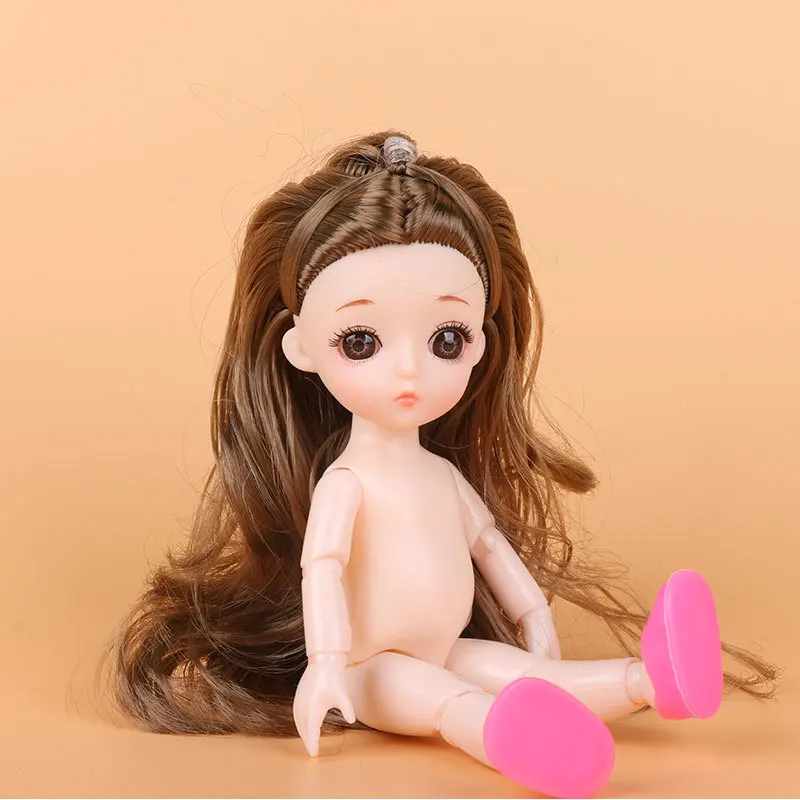13 совместный подвижный BJD Детские куклы игрушки 1/8 17 см милые оригинальные куклы принцессы косметика "сделай сам" одеваются голые обнаженные куклы BJD для девочек - Цвет: A6