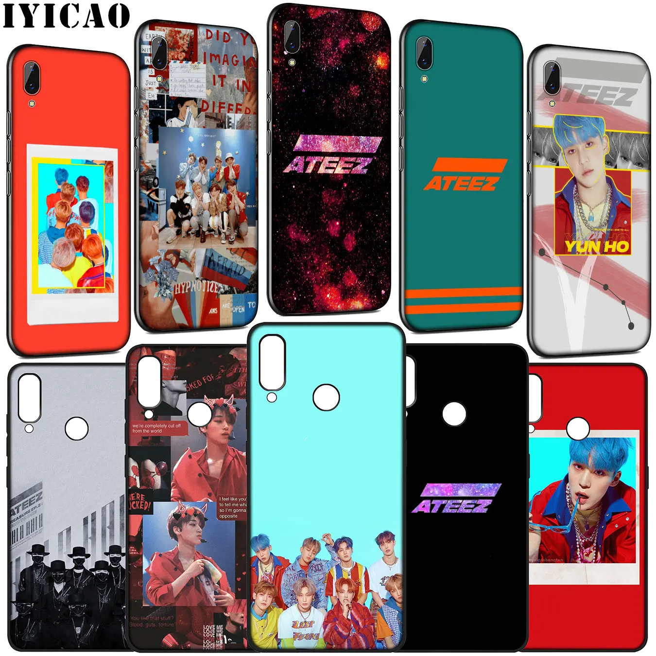 Мягкий чехол для телефона KPOP atoez Huawei Y9 Y7 Y6 Prime 2019 2018 Honor 20 10 9 9X 8C 8X 8 Lite 7C 7X 7A Pro |