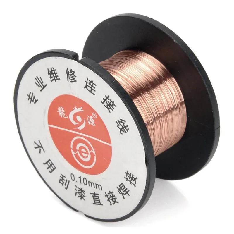 4 rolls 0.1mm Copper Link Wire Soldering Wire Maintenance Jump Line Enamelled PCB Solder Repair Tool Hookup
