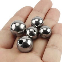 1 шт. шариковая форма титановый сплав нож бусины EDC инструмент титановый мяч Паракорд шарик 14 мм/15 мм/18 мм DIY браслет аксессуары