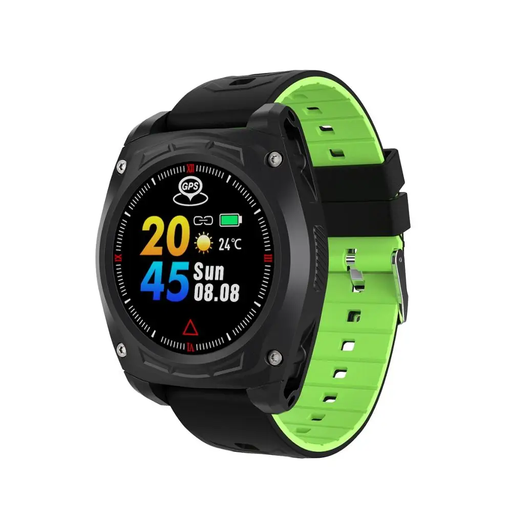 LEN12 спортивные часы независимый gps-компас динамический HR мульти-спортивный режим мужские умные часы измерение давления здоровья умный женский на русском языке фитнеса умный Браслет с измерения давления измерением - Цвет: Зеленый