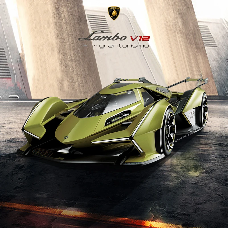 Новая модель автомобиля Maisto 1:18 Lamborghini V12 VISION GRAN Touring из сплава, коллекционные подарки, игрушки для мальчиков