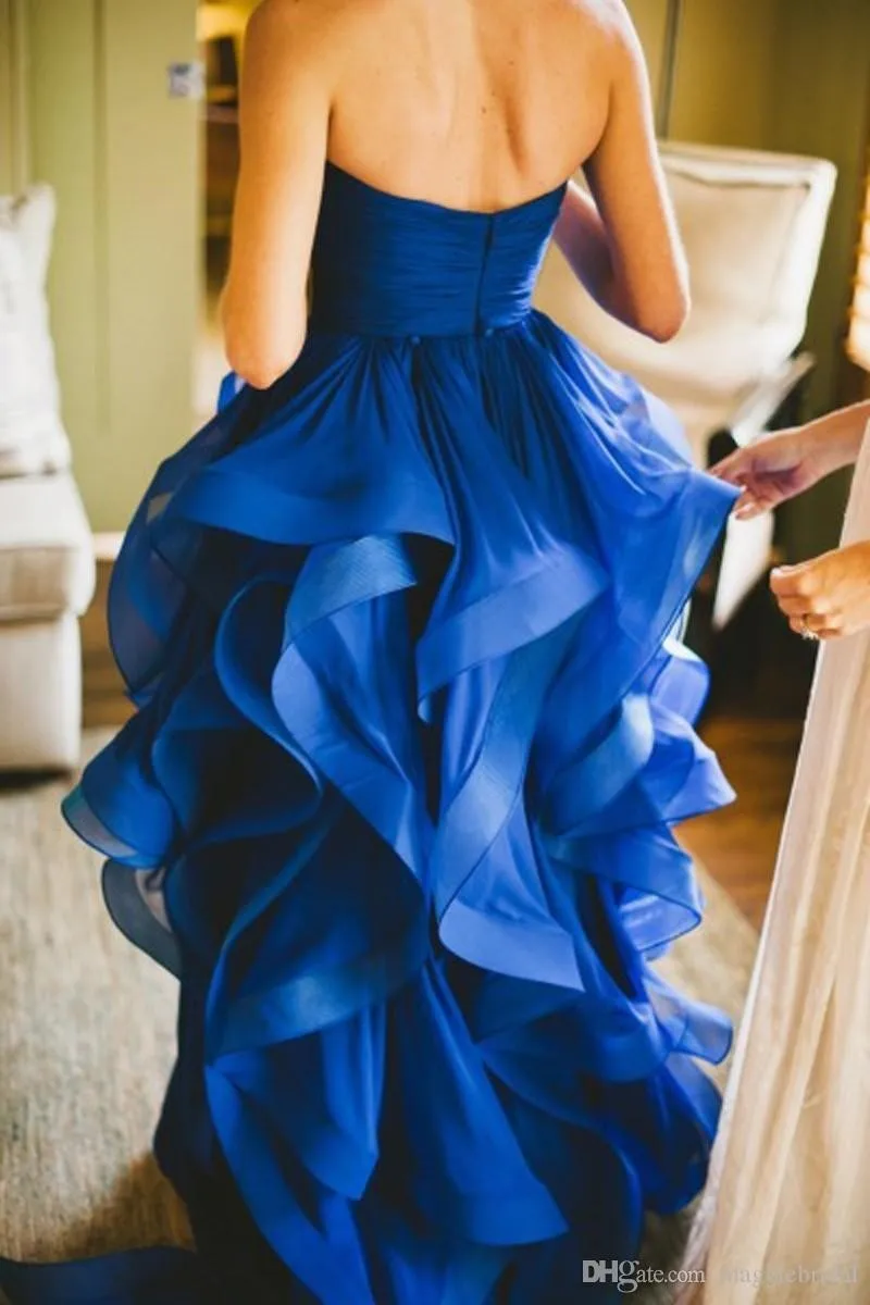 Vestido de noiva Новинка Ограниченная серия элегантные вечерние платья Королевского синего цвета на заказ вечерние платья