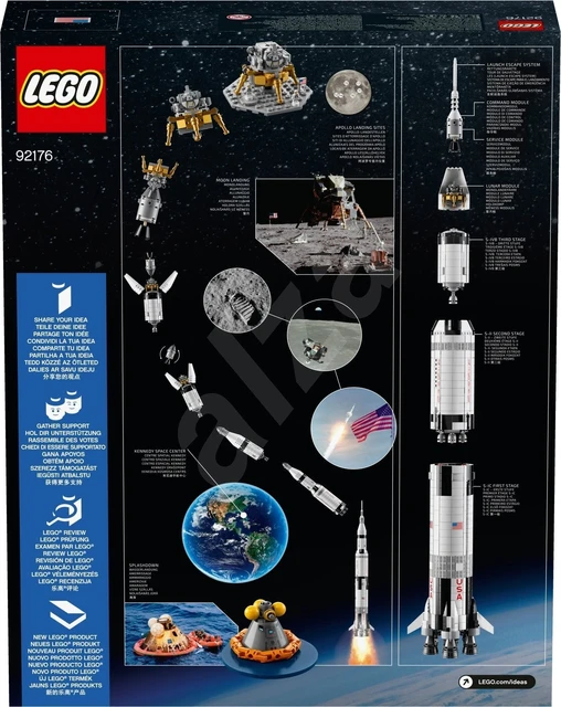 Vend tilbage ideologi forene Designer Lego Ideas 92176 Space-rocket System Nasa Saturn-5-apollo -  Clicking Blocks - AliExpress