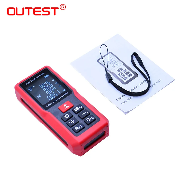 OUTEST Laser distance meter Laser Rangefinder 40M 60M 80M 100M Measurer Tape Trena Digital Distance meter Building Measurement OUTEST Laser distance meter Laser Rangefinder 40M 60M 80M 100M Measurer Tape Trena Digital Distance meter Building Measurement