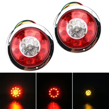 

Round Car turn signal 19 LED Stop Lighting Replacement Parts Exterior 2pcs