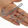 Sea Fishing Hooks Double Hook #28-#20 Heavy-duty Stainless Steel Frog Hook Accessories for Trolling Lures Tuna Carp Fishing ► Photo 2/6