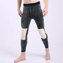 Плотные бархатные зимние мужские Леггинсы размера плюс 500 г, облегающие мужские кальсоны, компрессионное мужское термобелье, теплые штаны 632