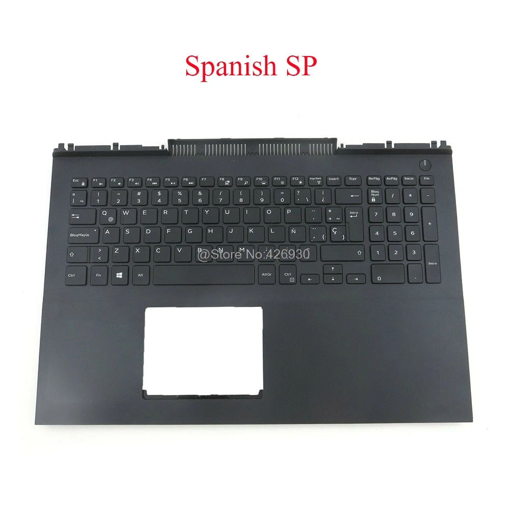 Ноутбук Palmrest SL SP CZ BG NE клавиатура для DELL Inspiron 15 7566 7567 P65F 0MDC8K MDC8K 07VX26 013GJP 0HKNH5 0CM29P