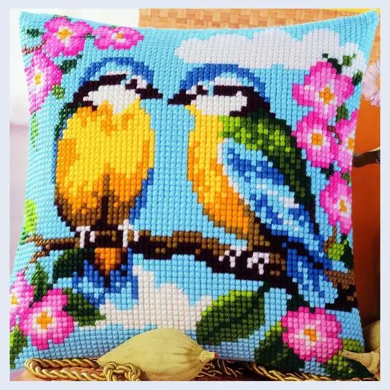 Best Price Latch Hook flower Bird Cushion Kit Pillow Case Crochet Hobby & Crafts DIY Yarn for Embroidery Art Cushion Cover Best Price Latch Hook flower Bird Cushion Kit Pillow Case Crochet Hobby & Crafts DIY Yarn for Embroidery Art Cushion Cover