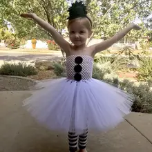 Рождественское платье для маленьких девочек белое праздничное платье-пачка карнавальный костюм снеговика Олафа фатиновые платья принцессы для девочек с повязкой на голову