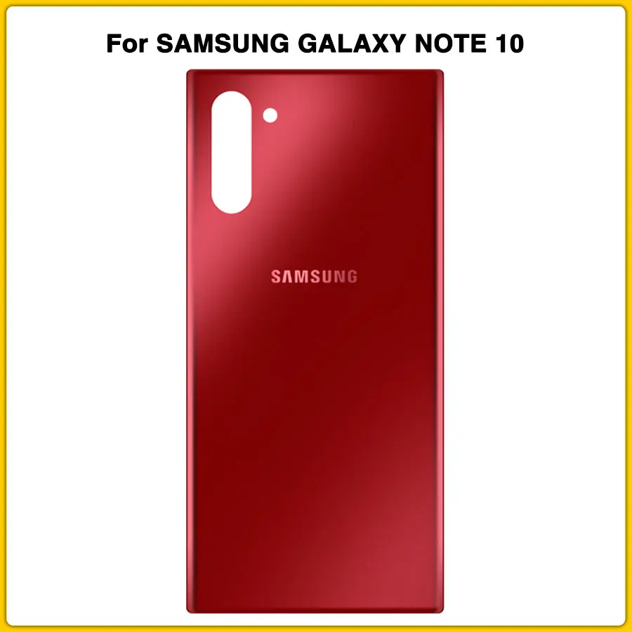 Note 10 чехол для SAMSUNG GALAXY NOTE 10 Note10 крышка батареи дверь задняя крышка панель с наклейкой