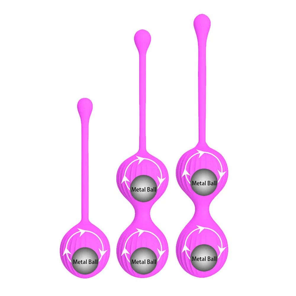 3Pcs Vaginal Ball Silicone Smart Geisha Kegel Egg Simulator Vagina Ben Wa Tightening Exerciser Sex Toys for Women