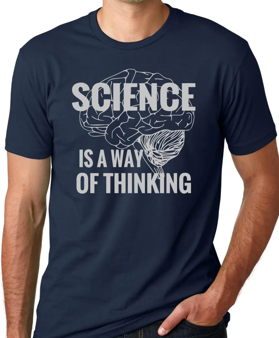 Think Out Loud одежда Science A Way of Thinking Funy Atheist футболка хлопок Мужская Летняя распродажа