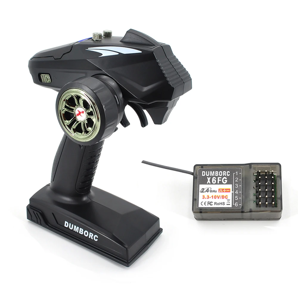 Récepteur Radio Gyro DUMBORC X6FG 2,4 GHz 6 Voies – Compatible émetteur Domborc X6 Pour Modélisme RC