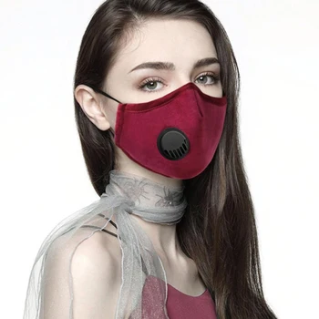 

Reusable Face Mask PM2.5 Filter Washable Cloth Cotton Mask Anti-dust Breathing Activated Carbon Respirator Protective Mouth Mask