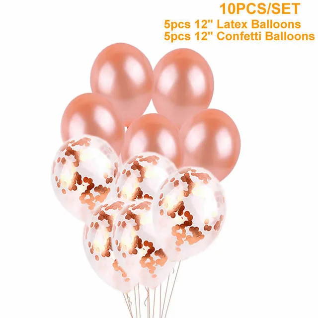 30X275 см розовое золото, с пайетками скатерть свадебное праздничное украшение для дня рождения Праздничная скатерть для будущей мамы вечерние поставки PT17 - Цвет: 10pcs balloon