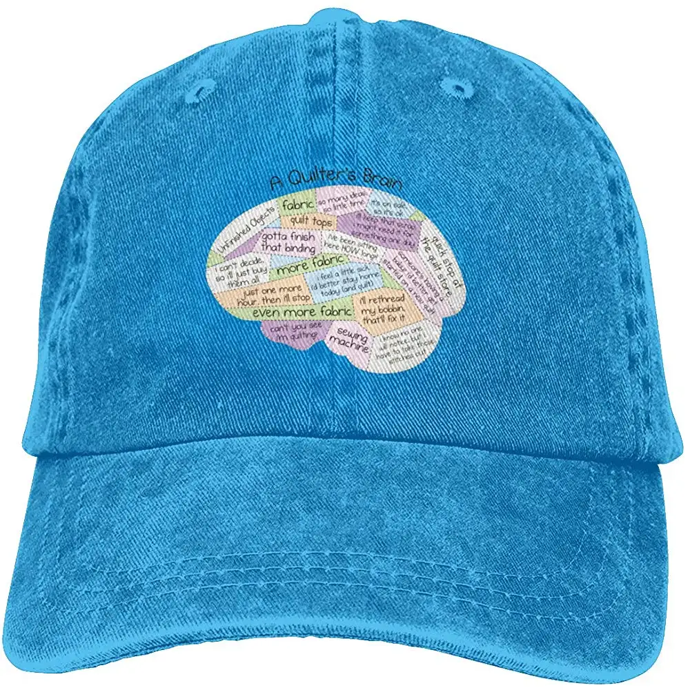 Maxdot для женщин s& Mens A Quilter's Brain Женская модная шапка Регулируемая черная