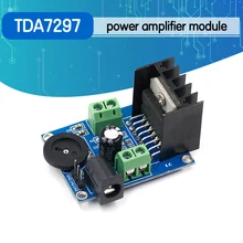 Модуль усилителя мощности TDA7297 от 6 до 18 В постоянного тока, модуль усилителя звука, двухканальный 10-50 Вт Модуль усилителя мощности TDA7297 от 6 до 18 В постоянного тока, модуль усилителя звука, двухканальный 10-50 Вт