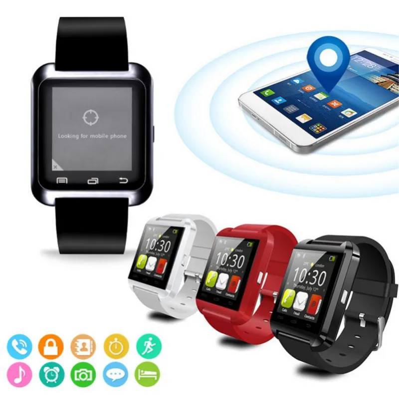 2020 New Stylish U8 Bluetooth Smart Watch For iPhone IOS Android Watches Wear Clock Wearable Device Smartwatch PK Easy to Wear