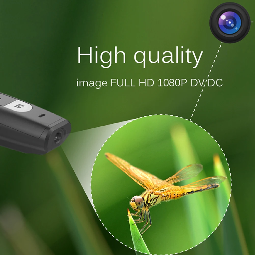 1080P DVR видеокамера ручка форма бытовой видео регистратор Full HD носимый корпус цифровой портативный безопасности черная офисная камера