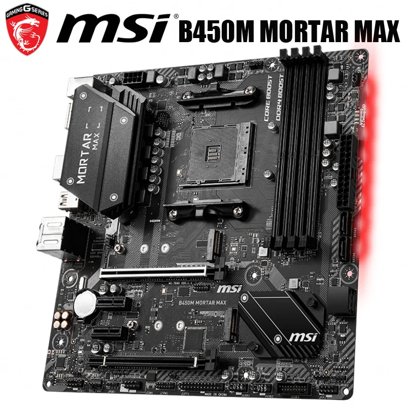 Socket AM4 MSI B450M MORTAR MAX Motherboard AMD