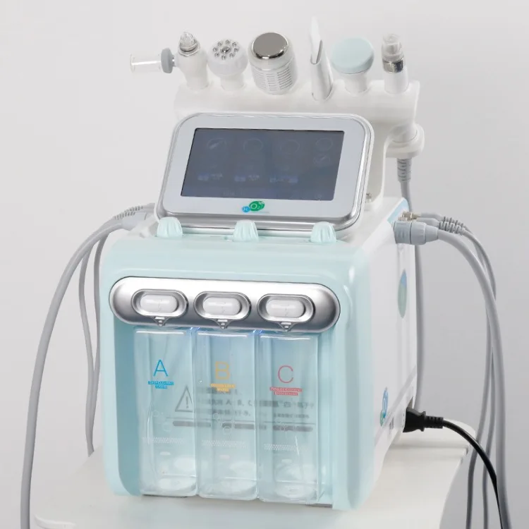 6 в 1 h2 o2 hydre машина для лица aqual peel Кислородная Вода demerbrasion очищающее устройство маленький пузырь для удаления черных точек салонное использование