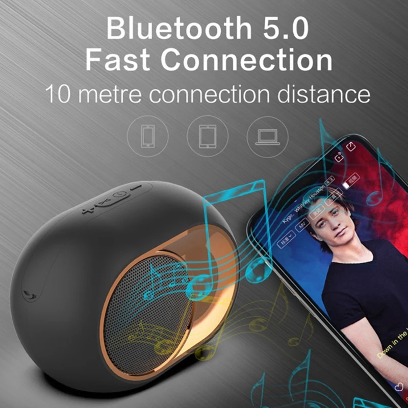 X6 Bluetooth Speaker Subwoofer Wireless TWS Bluetooth 5.0 Dual Channel Support Hands-Free Calling