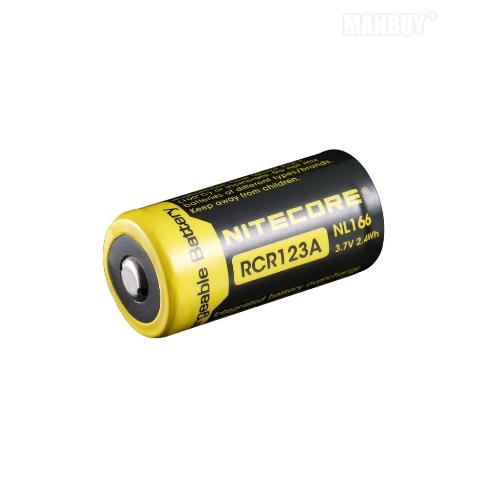 Литий ионный аккумулятор NITECORE NL166 650 мАч 3 7 в 16340 Вт/ч|flashlight flashlight|flashlight highflashlight 18350 |
