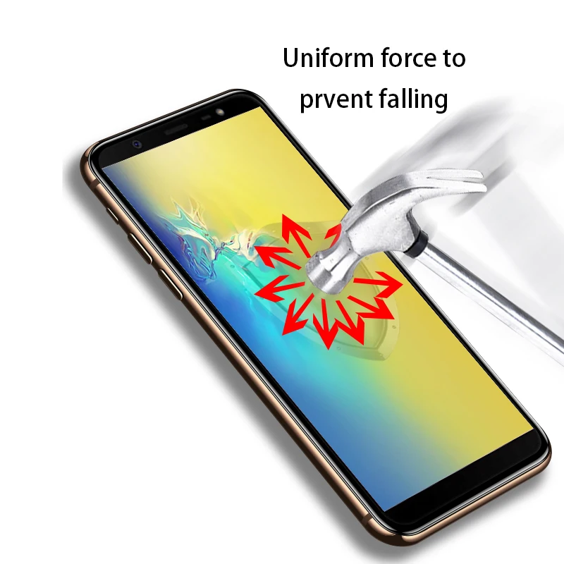 Защитное стекло закаленное для Samsung Galaxy J4 J6 Plus 2018 J7 J8 J3 A7 A9 A6 A8 2018|Защитные стёкла и