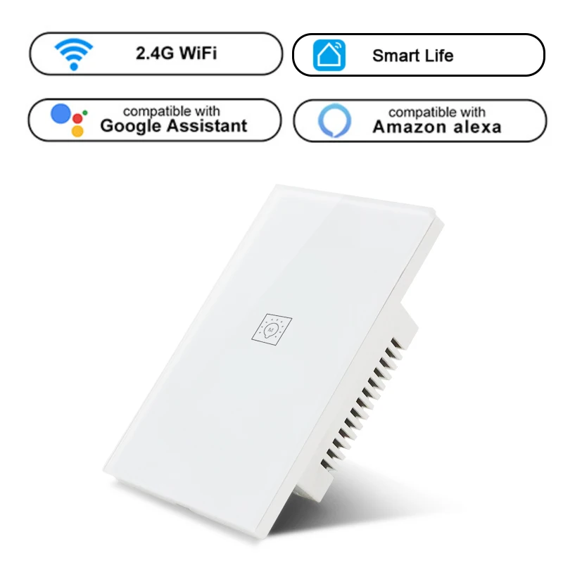 Умный выключатель света с Wi-Fi беспроводной настенный сенсорный дистанционным