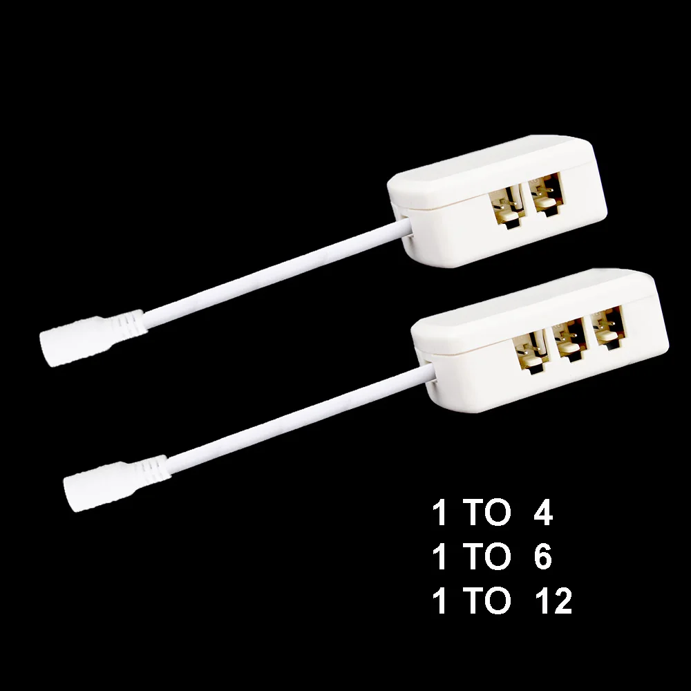 Led spotlight Junction Box Splitter Connector 1 to 4 6 12for 3V 12V Low Voltage Spot Light White Body JJ | Обустройство дома