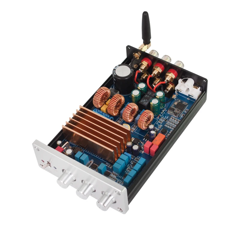 KYYSLB DC24~ 48V 75 Вт* 2+ 150 Вт TPA3255 5,0 Bluetooth усилитель QCC3008 чип 2,1 APTX Цифровой усилитель с Динамик защиты