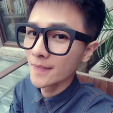 Vazrobe(без линз) оправа для очков для мужчин и женщин, поддельные очки для мужчин и женщин, большие толстые PC очки, черные винтажные Ретро большие