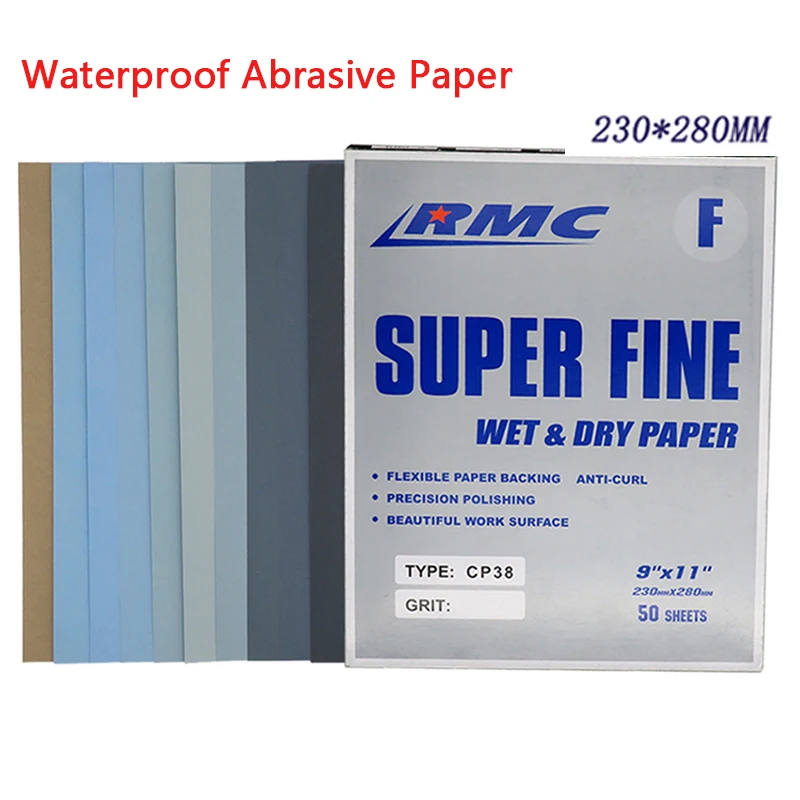 230*280mm Waterproof Abrasive Paper 400 600 800 1000 1200 1500 2000