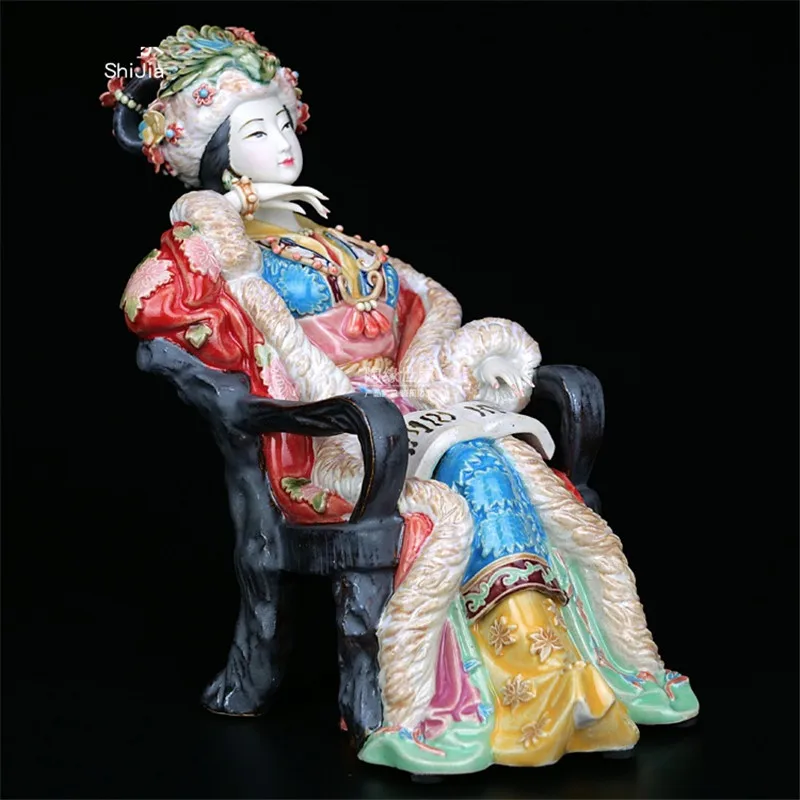 Классическая Статуэтка Jinling Twelve Wang Xifeng, китайская женская керамическая статуэтка, домашний декор, R3268