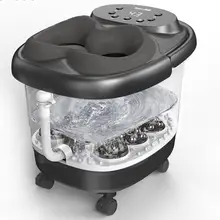 Автоматическая Массажная ванночка для ног, электрическая нагревательная ванночка для ног, домашний артефакт, термостатический массажер для ног