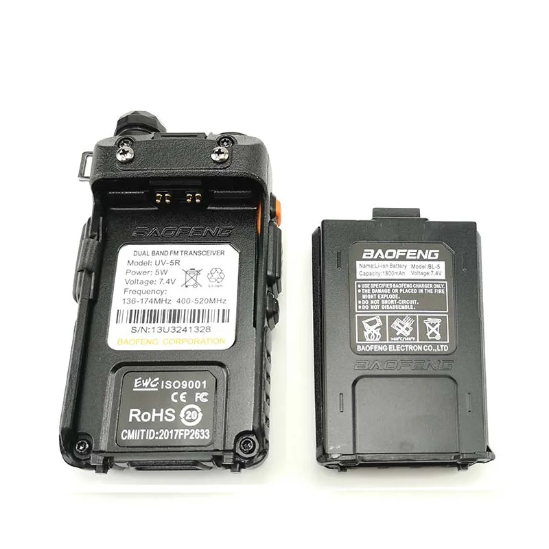 2pcs Baofeng UV 5R Walkie Talkie UHF VHF Hunting Radio Baofeng UV 5R Ham Radio Station 4