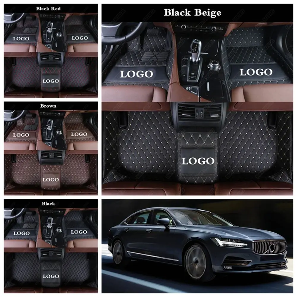 Автомобильный коврик для ног Volvo S40 S60 S80 S90 XC40 XC60 XC70 XC90 V40 V60 V90 C30 автомобильный