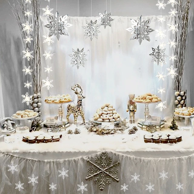 Winter Wonderland Christmas Decorations  Winter Wonderland Party  Decorations - Artificial Snow & Snowflakes - Aliexpress