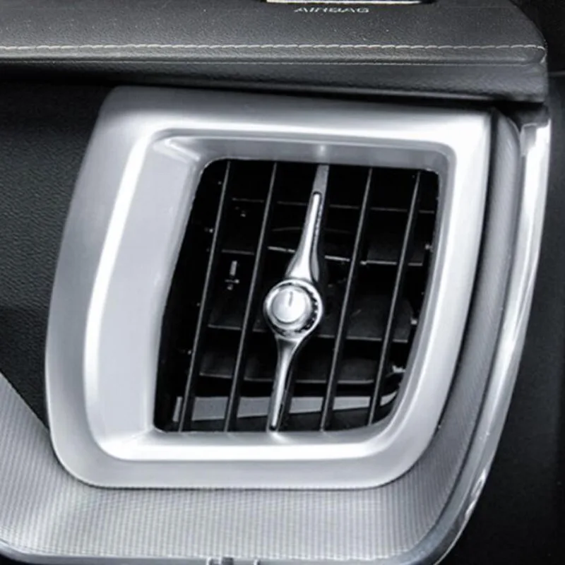 Tonlinker интерьерные наклейки на приборную панель для VOLVO XC60-20 автомобильный Стайлинг 2 шт ABS/наклейки на крышки из нержавеющей стали