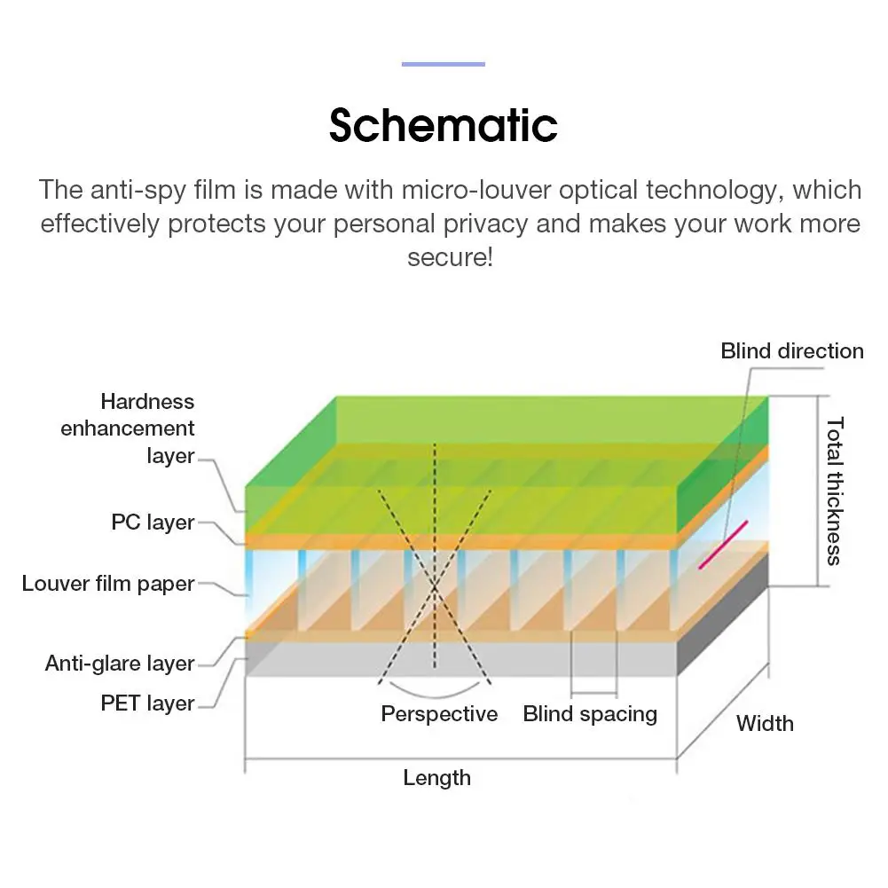 21-24 дюймов Фильтр конфиденциальности анти шпион экран s Защитная пленка анти-синяя пленка протектор экрана ЖК-защитная пленка