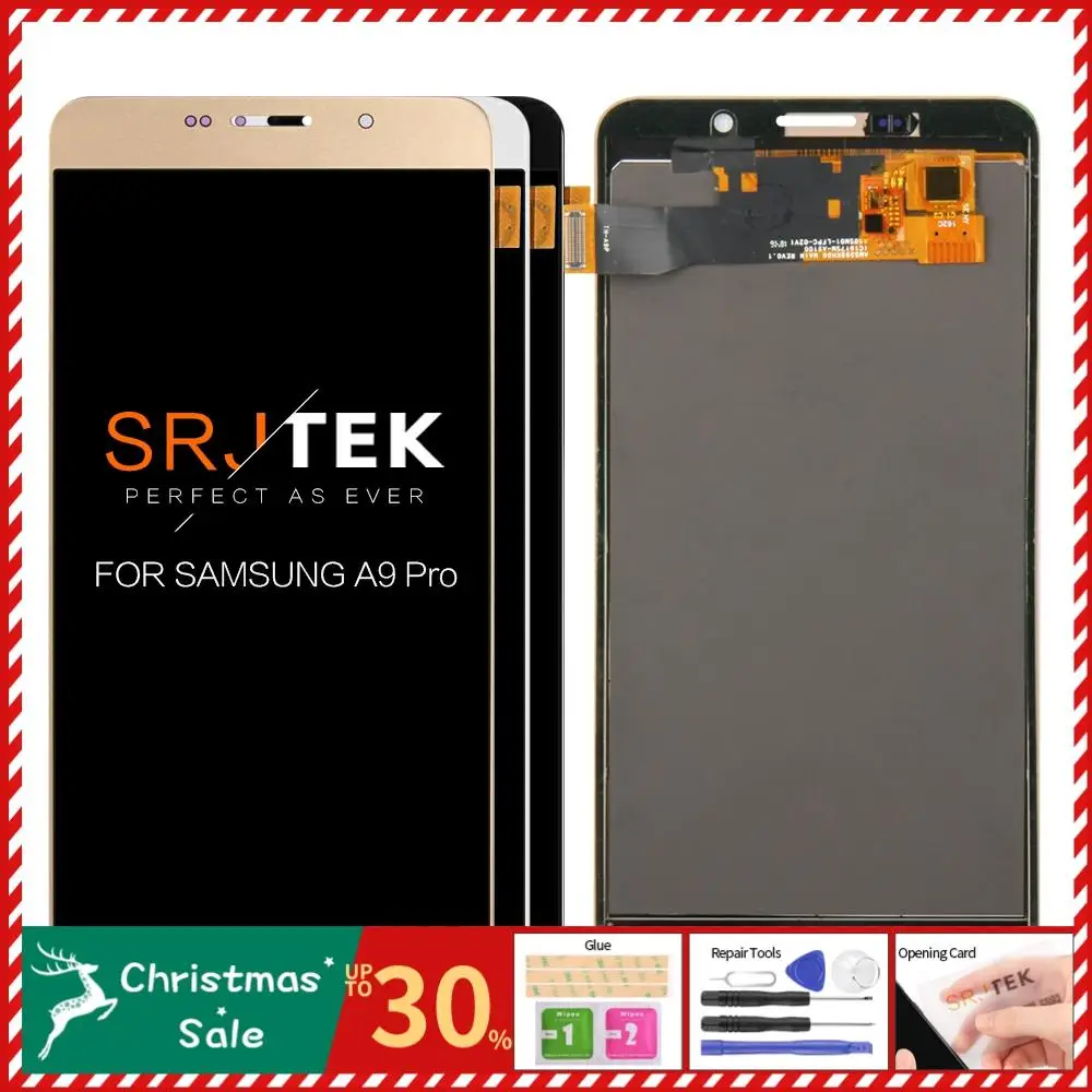 Для SAMSUNG GALAXY A9100 lcd A9 Pro A9 A910F дисплей сенсорный экран дигитайзер в сборе для SAMSUNG A910 lcd
