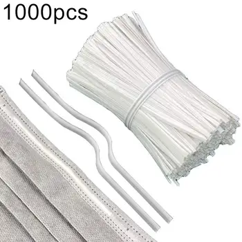 

1000Pcs 3mm Wrapped Metal Mask Dedicated Nose Bridge Strips DIY Handmade Sewing Crafts Disposable Mask Accessories