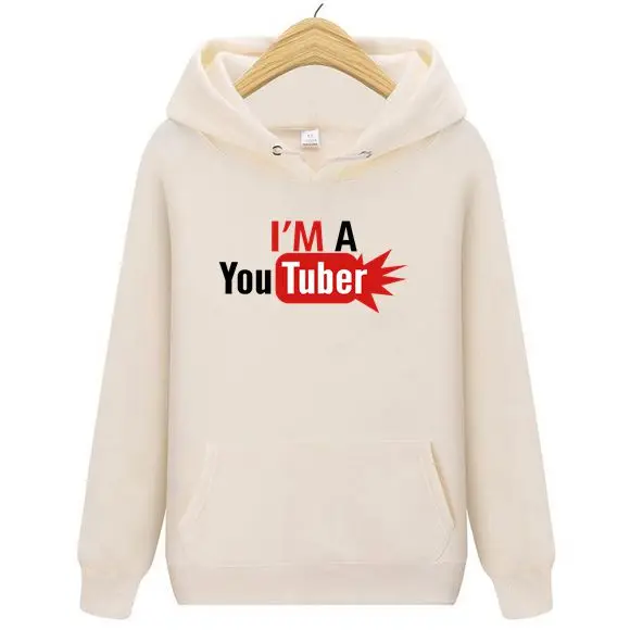 I'm a Youtuber Tees Топ командная толстовка с капюшоном для взрослых Camiseta Мужской свитшот Benfica Мужская Новая толстовка с капюшоном, женские толстовки, куртка