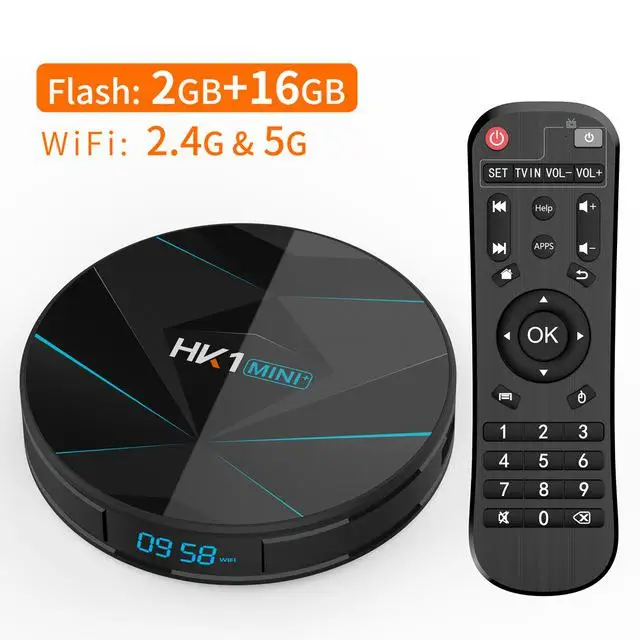 HK1 мини+ Android 9,0 Смарт ТВ приставка RK3318 Четырехъядерный 4K Android ТВ приставка wifi BT4.0 приставка медиаплеер ТВ приемник сигнала - Цвет: 4G 32G