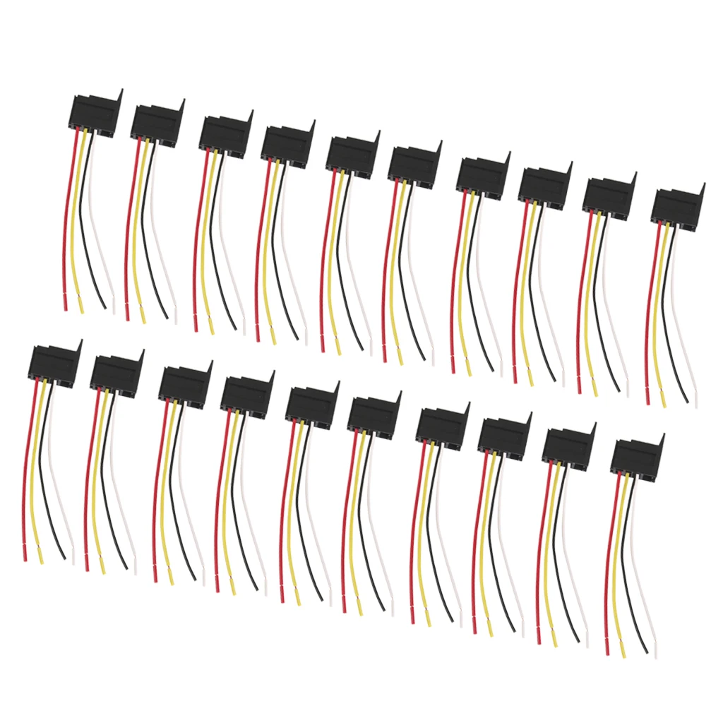 20x автомобиль 12В 12 вольт DC 20A/30A AMP релейный разъем 4P 4 провода