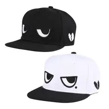 Мужская бейсбольная Кепка с вышивкой, очки с логотипом, плоская кепка в стиле панк, стильная уличная Стильная черная белая кепка,, зимняя